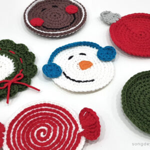 lót ly móc len chủ đề noel