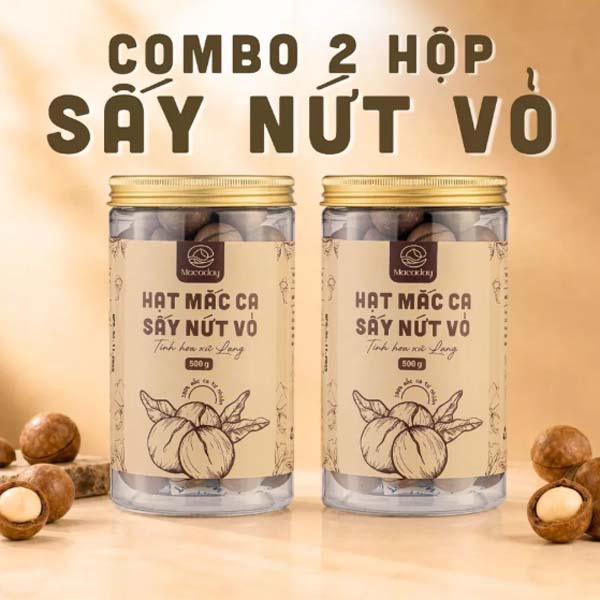Combo 2 hộp mắc ca